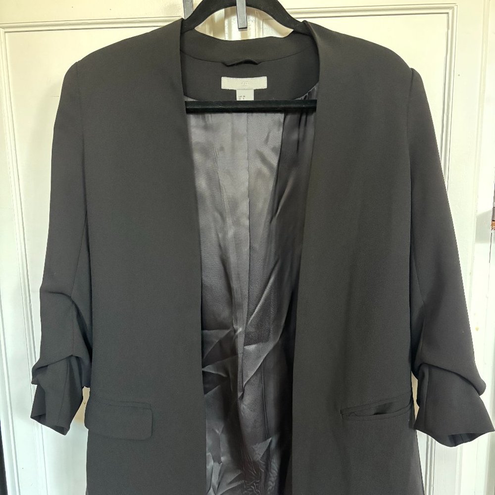 3/4 Sleeve Black Blazer (Women's) Size 6
